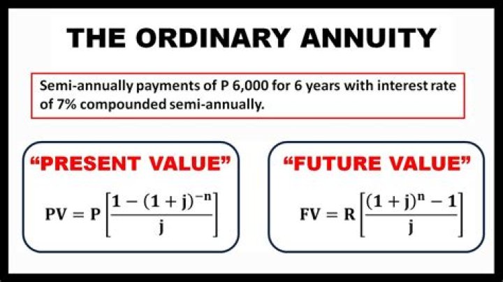 What is the difference between future ordinary annuity and present ordinary annuity?