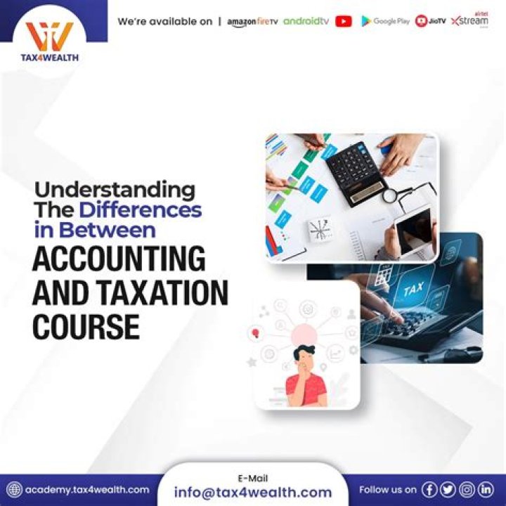 What is the difference between taxation and accounting?