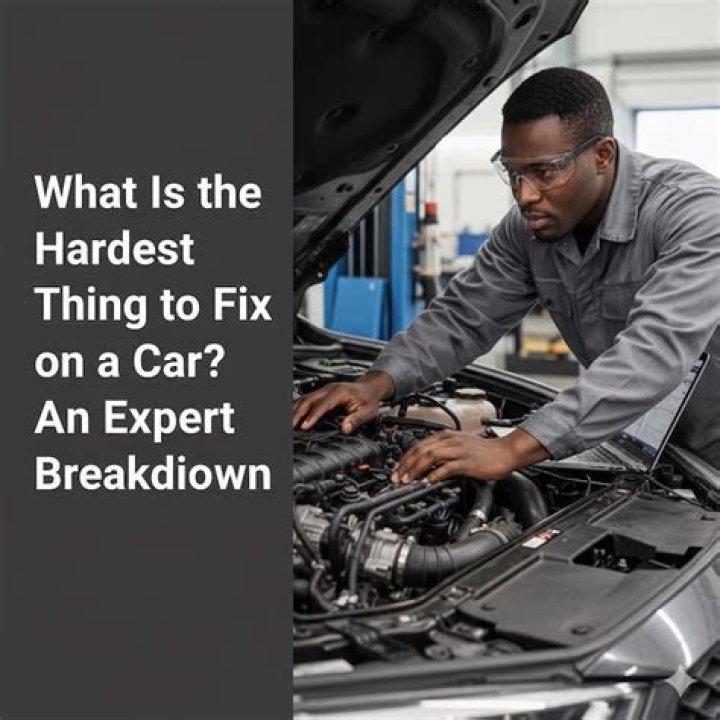 What is the hardest thing to fix on a car?