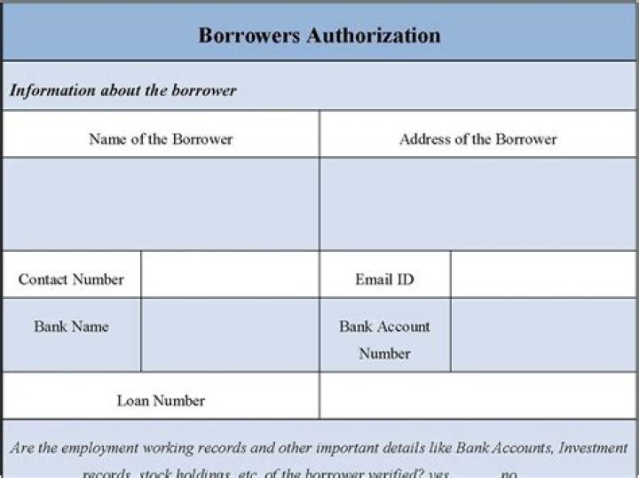 What is the importance of borrowers form?