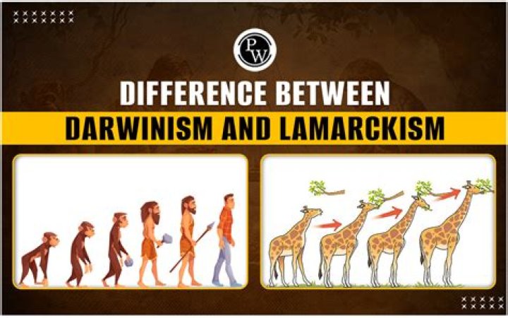 What is the main difference between Darwinism and Lamarckism?