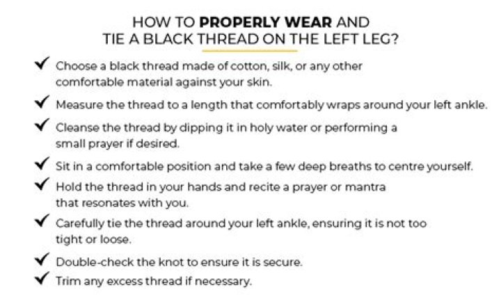 What is the meaning of black thread in one leg?