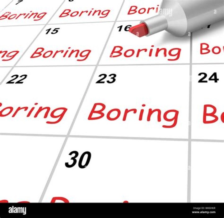 What is the most boring month?