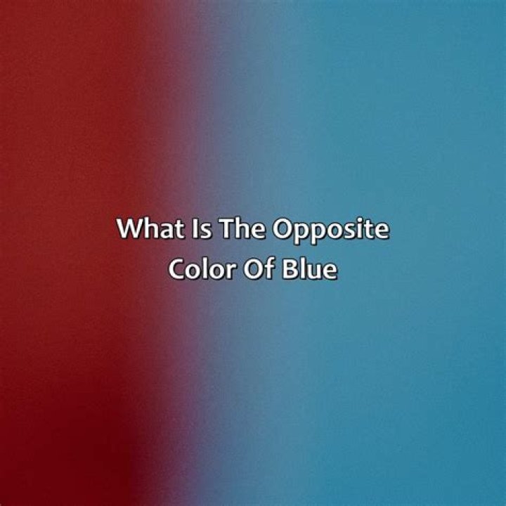 What is the opposite is blue?