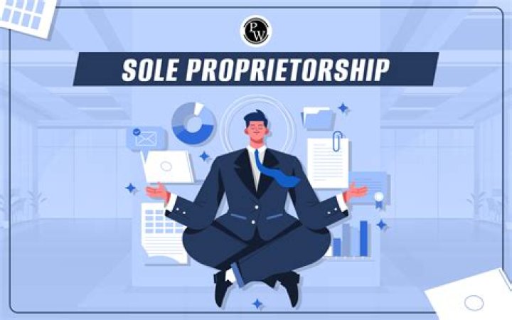 What is the owner responsible for in a sole proprietorship?