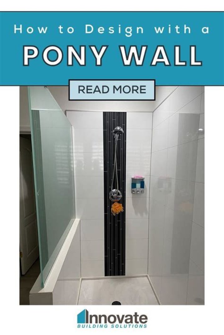 What is the purpose of a pony wall?