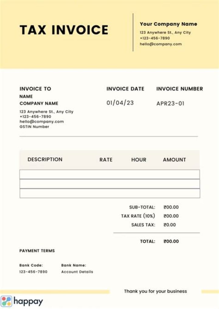 What is the purpose of a tax invoice?