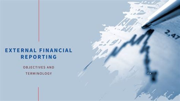 What is the purpose of external financial reporting?