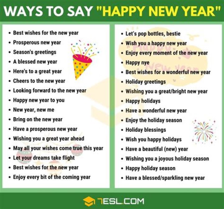 What is the reply when someone says Happy New Year?