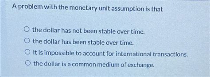 What is the stable monetary unit assumption?