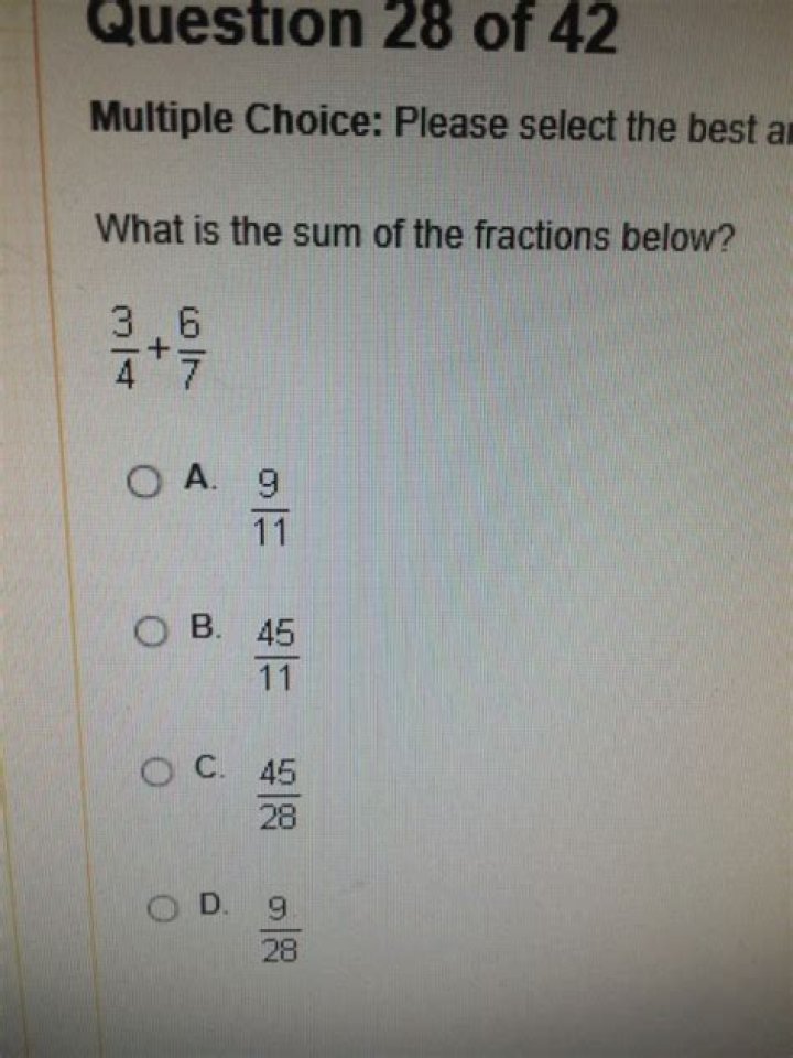 What is the sum of the fractions below 2 3 3 4?
