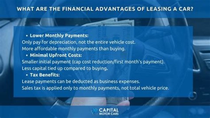 What is the tax advantage of leasing a car?