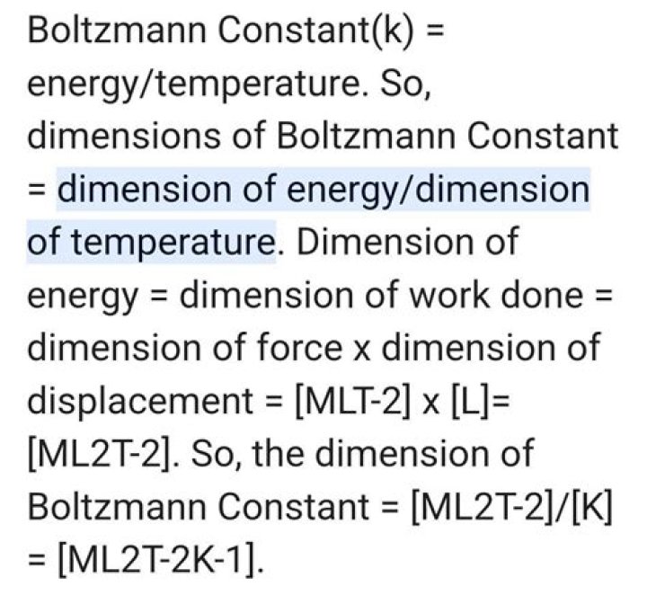What is the use of Boltzmann constant?