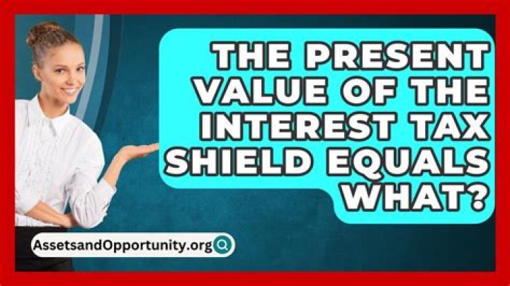 What is the value of the interest rate tax shield?
