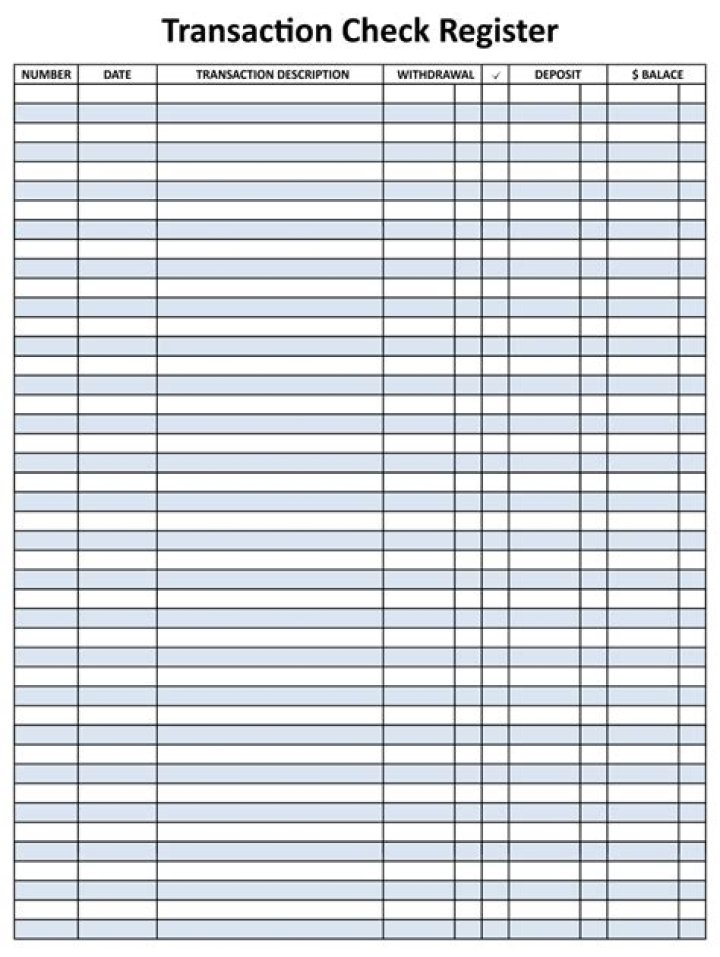 What is use to register transaction?