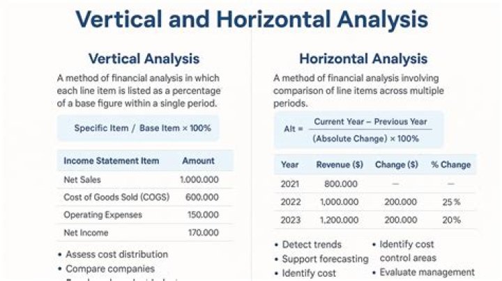 What is vertical and horizontal analysis?