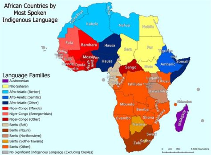 What languages are spoken in Africa?