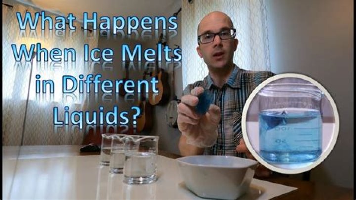 What liquids melt ice?