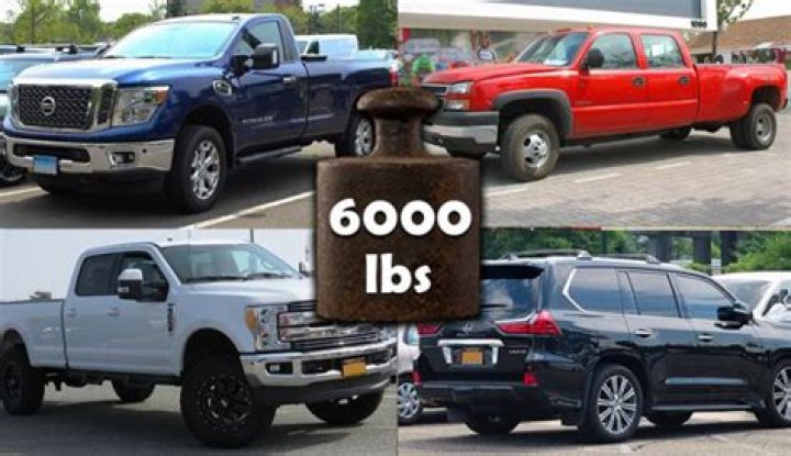 What luxury vehicles are over 6000 lbs?