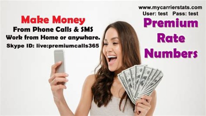 What numbers are premium rate calls?