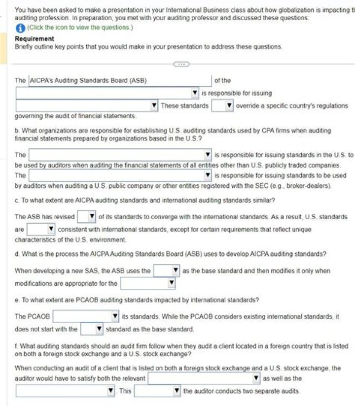 What organization issues US accounting standards quizlet?
