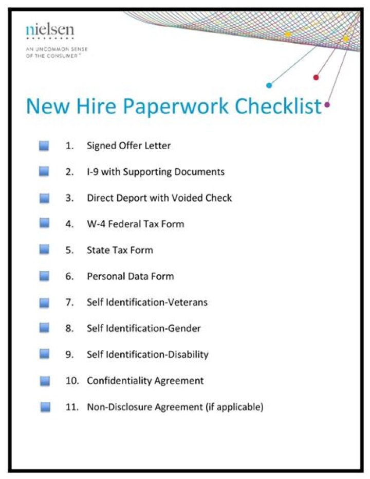 What paperwork is needed to hire an employee?