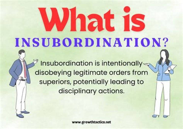 What qualifies insubordination?