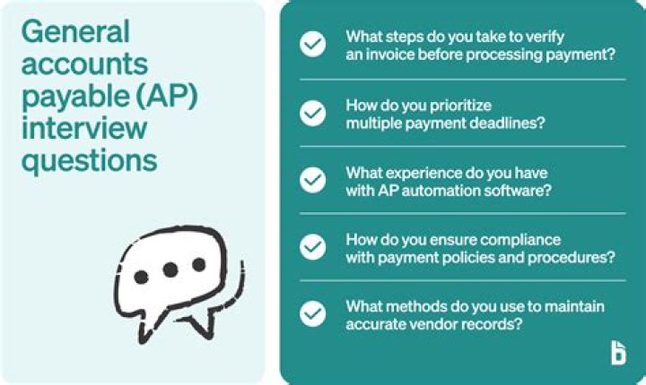What questions are asked in accounts payable interview?