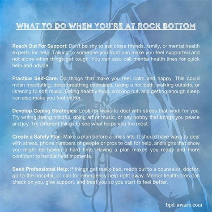 What rock bottom feels like?