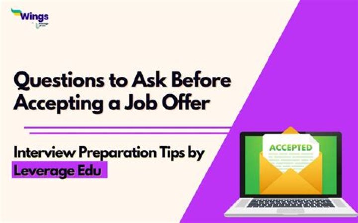 What should you consider before accepting a job with a new employer?