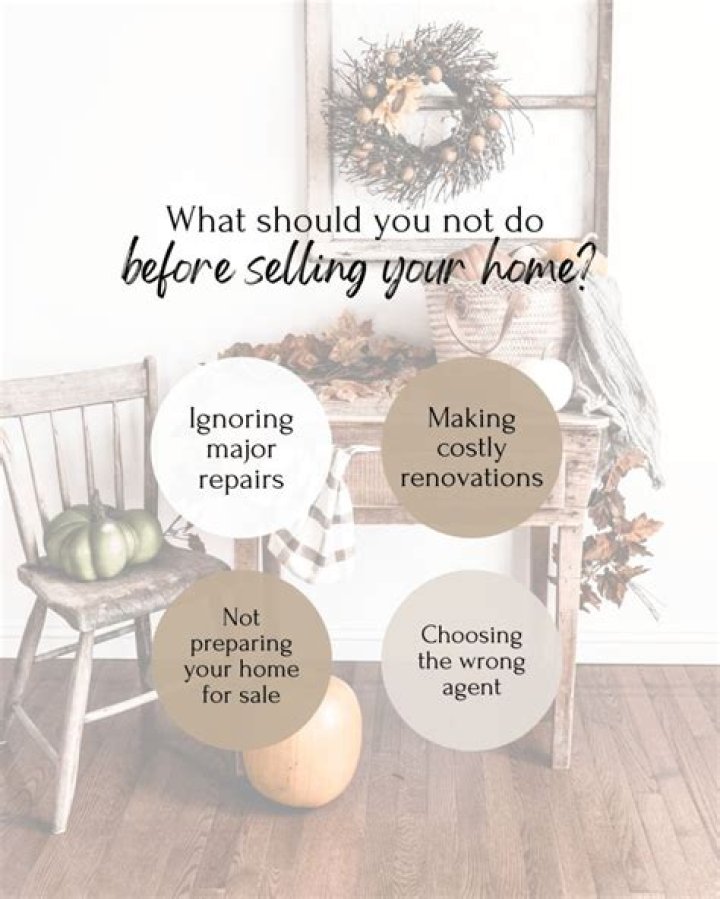 What should you not do before selling your house?