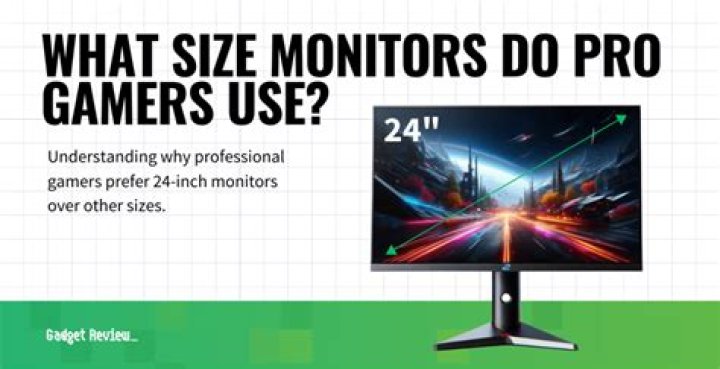 What size monitor do pro gamers use?