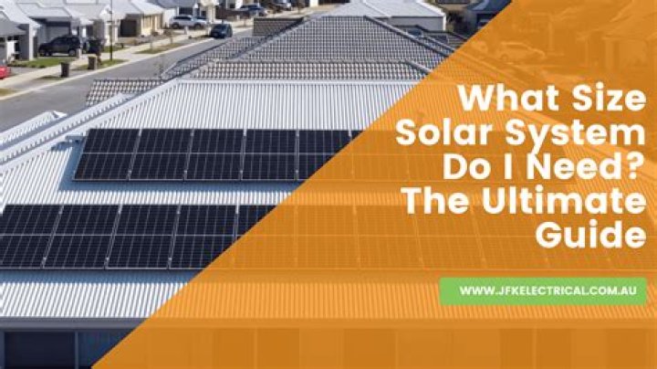 What size solar system does the average house need?