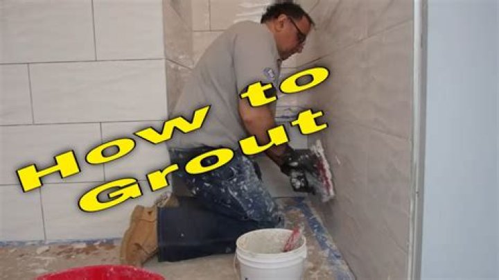 What softens old grout?