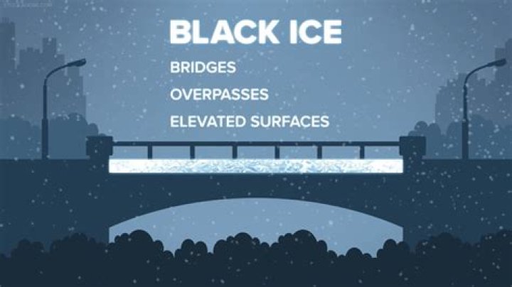 What time of day is black ice most common?