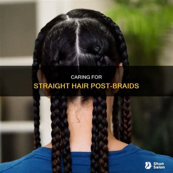 What to do after taking out braids?