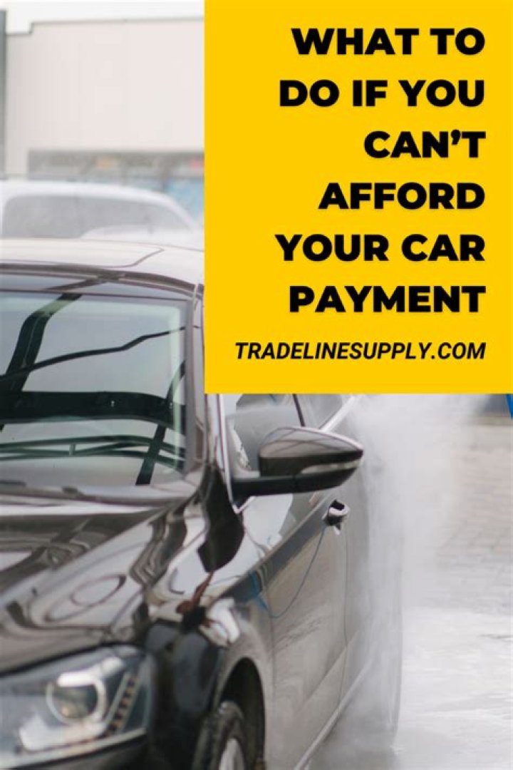What to do if you cant afford your new car?
