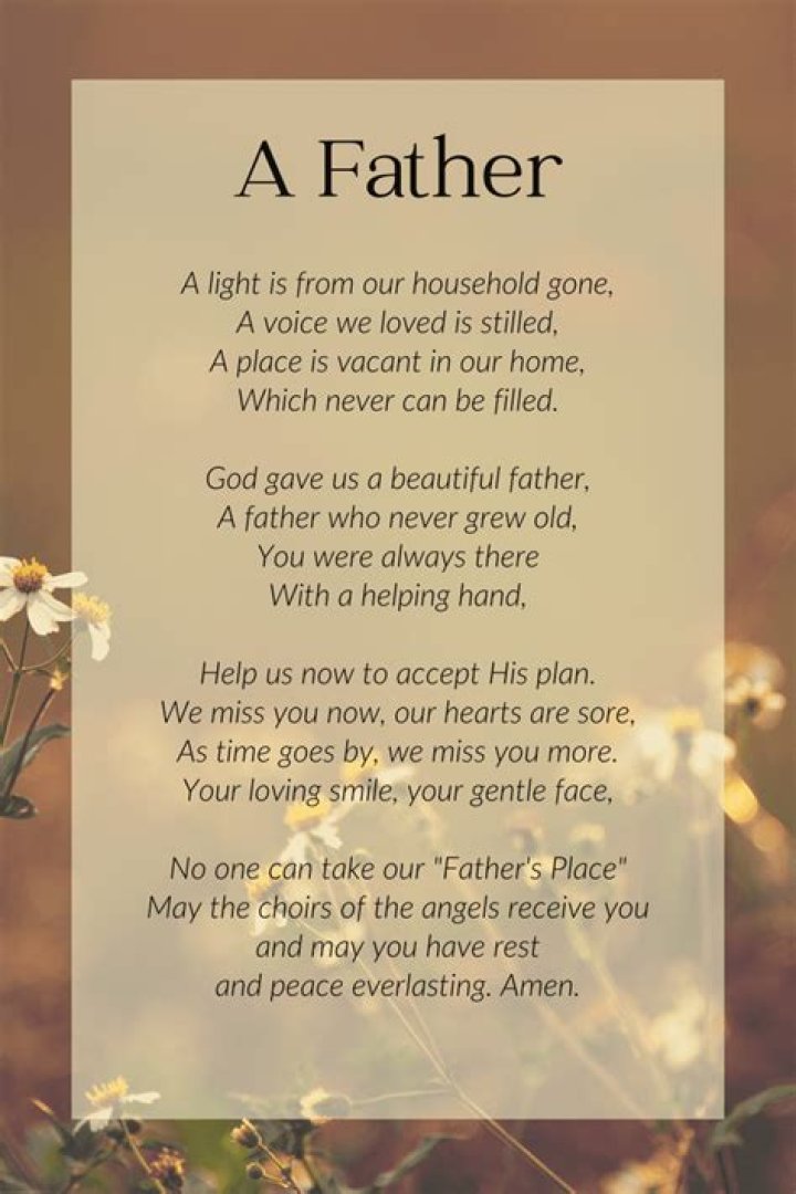 What to do when father passed away?