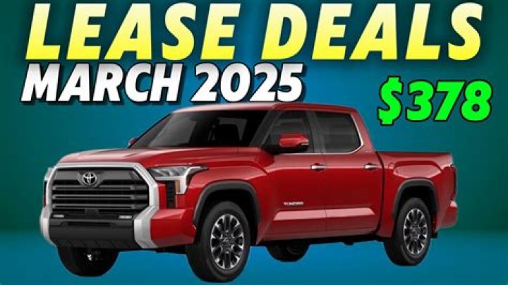 What truck has cheapest lease?