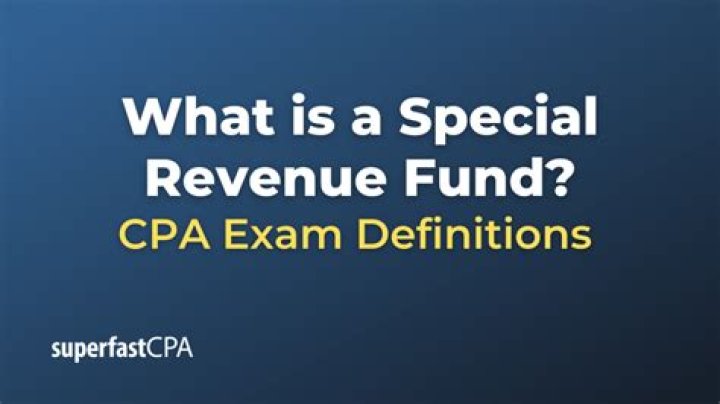 What type of fund is a special revenue fund?