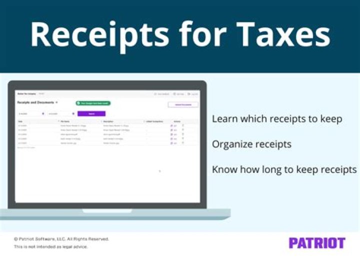 What types of receipts should I keep for taxes?
