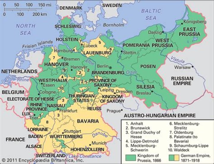 What was Germany called in the 1700s?