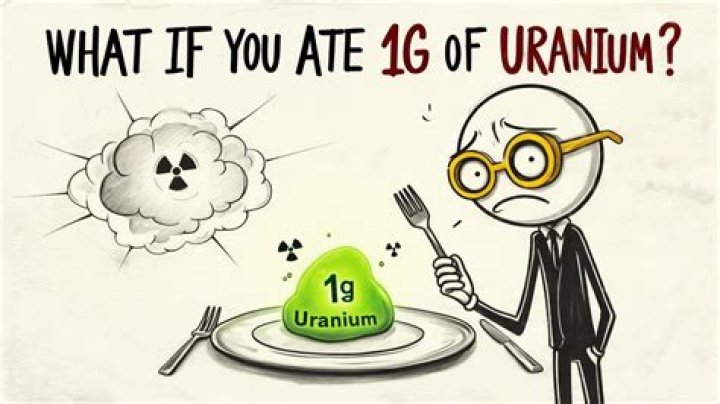 What would happen if you ate 1 gram of uranium?