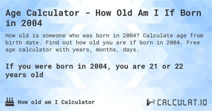 What year would a 54 year old be born in?