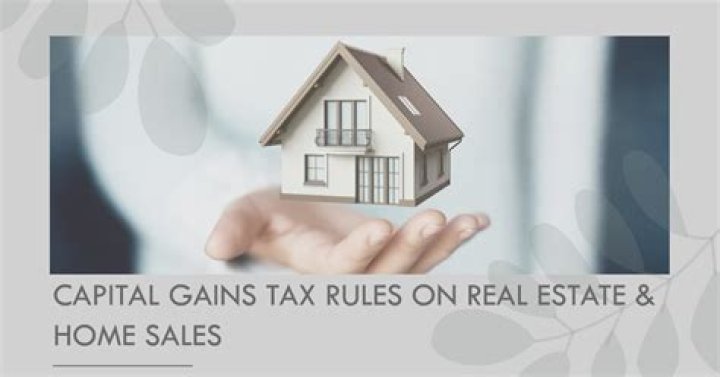 When do you have to pay capital gains on real estate?