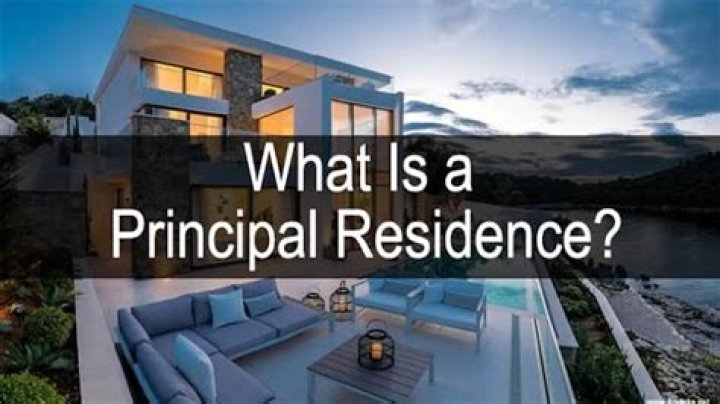 When does a home become a principal residence?
