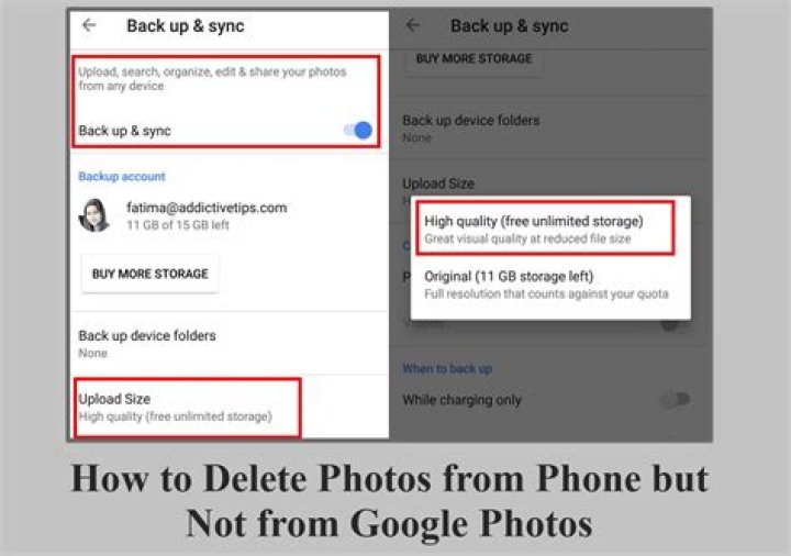 When I delete photos from Google Photos it delete from gallery?