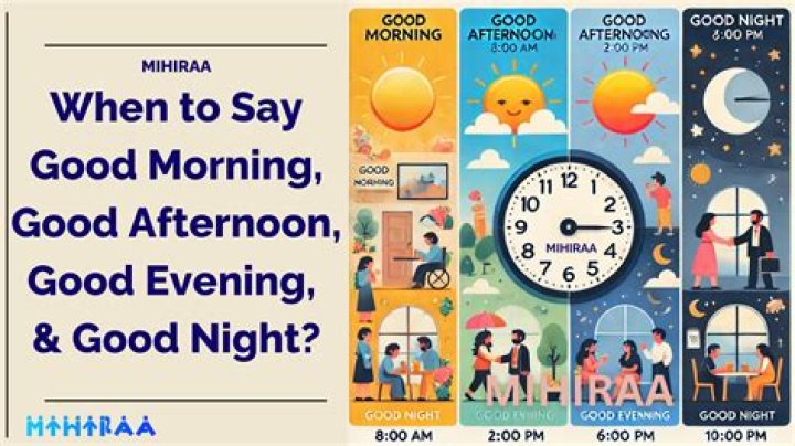 When to use Good evening and Good Night?
