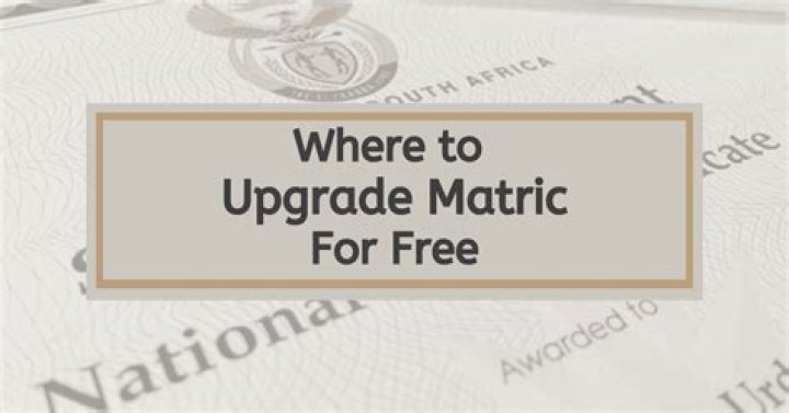 Where can I rewrite my matric for free?