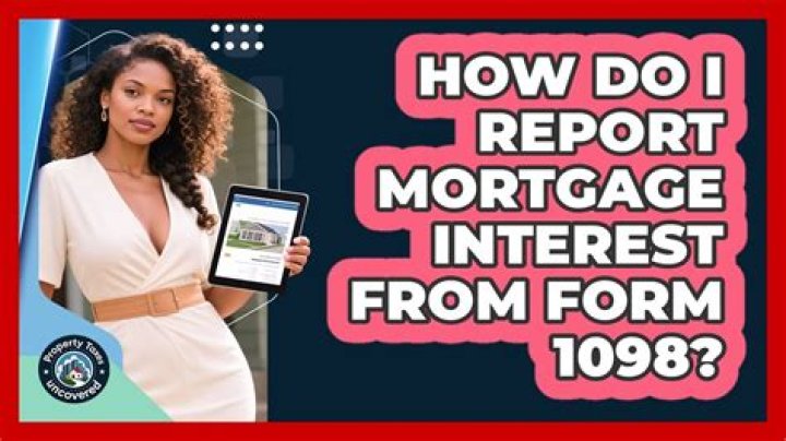 Where do I enter Form 1098 mortgage interest?